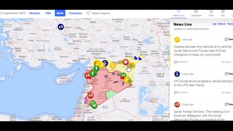 Syrian National Army (Turkish) & Syrian Democratic Forces (Kurdish) clash in Syria in Azaz city!