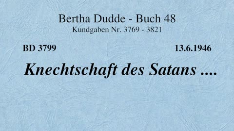 BD 3799 - KNECHTSCHAFT DES SATANS ....