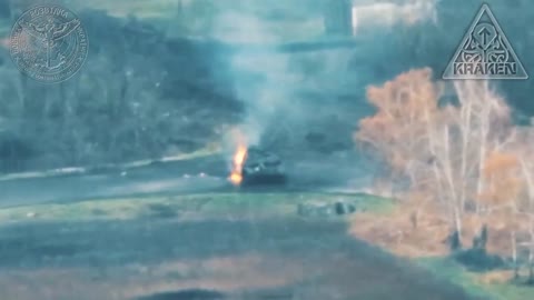 Firing on a T-90M tank of the Russian Armed Forces and destroying an APC-80