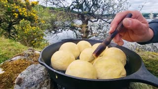 8 CHEESEBURGERS IN ONE! THE BEST DINNER ON THE LAKE! ASMR COOKING