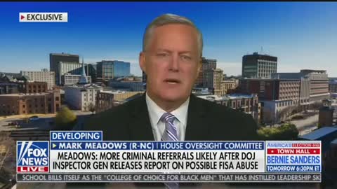 Mark Meadows expects criminal referrals in DOJ watchdog’s report