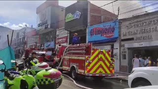 Incendio en el centro de Piedecuesta, Santander