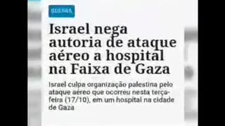 Ataque a hospital na faixa de gaza #GuerraIsrael