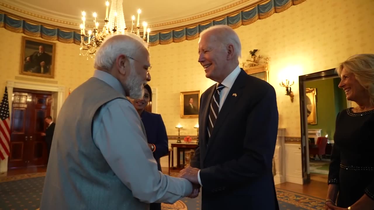 PM Modi's warm welcome at the White House | Special Moments