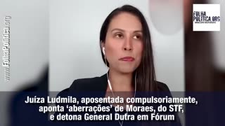 Juíza Ludmila, aposentada compulsoriamente, aponta ‘aberrações’ de Moraes, do STF, e detona...
