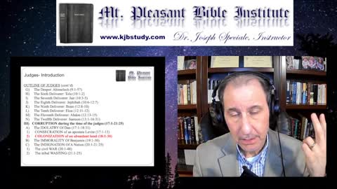 Mt. Pleasant Bible Institute (12/05/22)- Judges 18:7-10