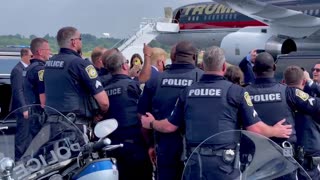 Trump Greets Police Officers In Georgia | Jun 10