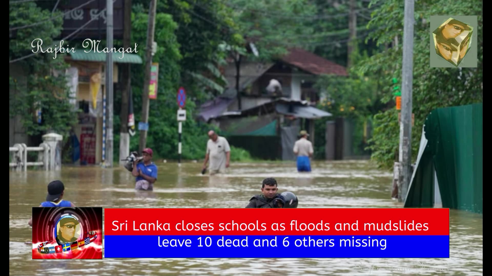Sri Lanka closes schools as floods and mudslides leave 10 dead and 6 ...