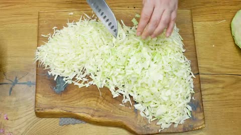 Cabbage with onions is tastier than meat! Why didn't I know this recipe?4 ASMR recipes