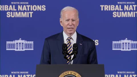 President Biden and VP Kamala Harris deliver remarks at the White House Tribal Nations Summit