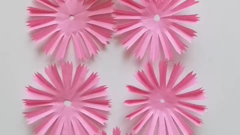 Home making paper flower 🌹