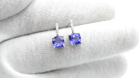 AAA Tanzanite Earrings | Chordiajewels.com