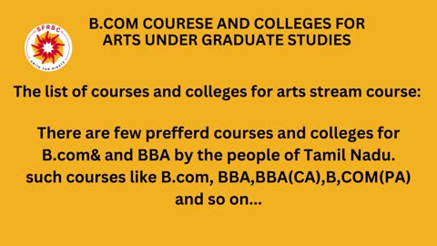 B.com and BBA (Arts) Stream preferred colleges in Tamil Nadu