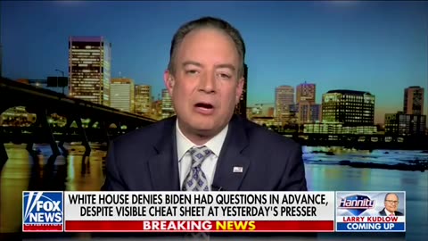 Priebus: Biden Is Cheating the American People with Press Conference Cheat Sheet
