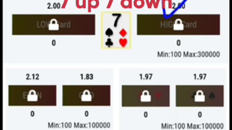 How to play Online 7 up 7 down game with Appabook ID?