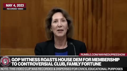 GOP Witness Roasts Sheldon Whitehouse For Membership To Controversial Club, Family Fortune