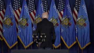 Biden wraps his remarks in Milwaukee, gets confused, and shuffles away