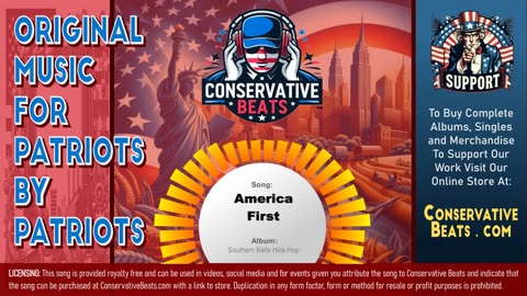 Conservative Beats - Album: Southern Belle Hick-Hop - Single: America First