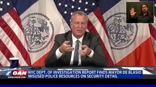 NYC Department of Investigation report finds Mayor de Blasio misused police resources