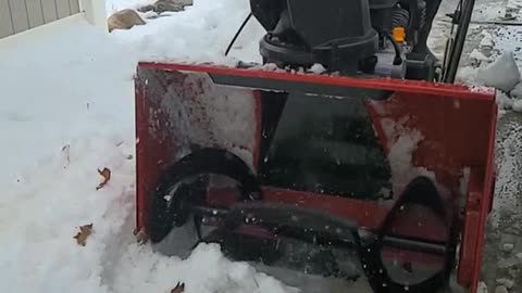 1733# TORO SNOW BLOWER vs SNOW PILE SLO MO