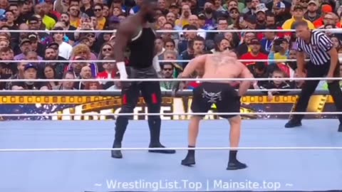 WWE || OMOS VS BROCK LESNAR ||
