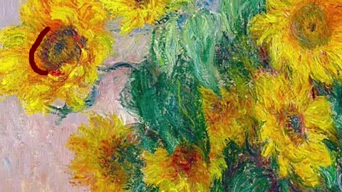 Sunflowers by Monet - A's infinite face