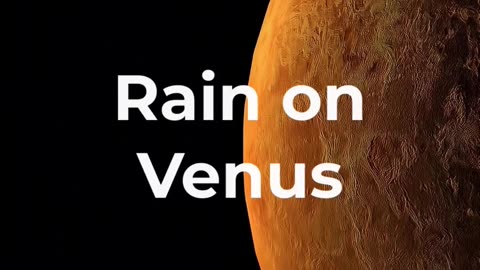 Rain on other planets vs rain on earth# earth compare to other planets