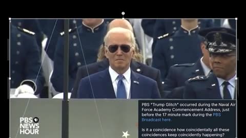 "Trump Glitch" while fake biden at AFA.. started @16.32 and ended @"17".