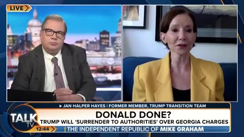 TalkTV - Jan Halper On Trumps Expected Surrender: “They Have Failed To Take Him Down