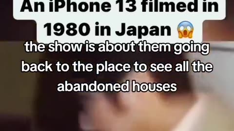 ICYMI: In 1980, a journalist discovered an iPhone 13 in Hiroshima, Japan.