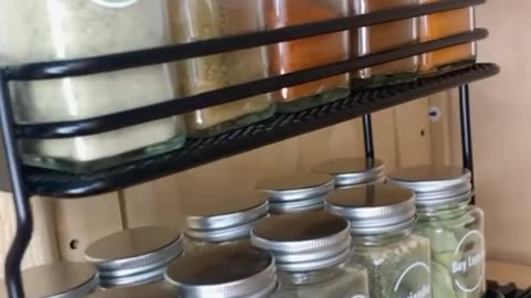 SpaceAid Pull Out Spice Rack for Organizing Multiple Spice Jars