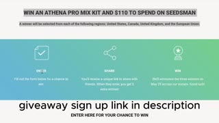 WIN AN ATHENA PRO MIX KIT AND $110 TO SPEND ON SEEDSMAN