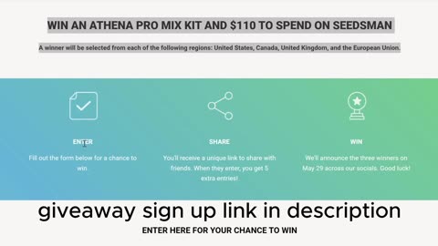 WIN AN ATHENA PRO MIX KIT AND $110 TO SPEND ON SEEDSMAN