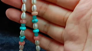 Natural turquoise spiny oyster Aventurine Amazonite pearl Rhodochrosite Multi Stone Beaded 03