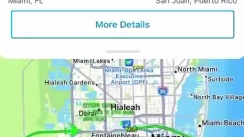 Atlas Air flight 95 immediately circled back to land at Miami International Airport