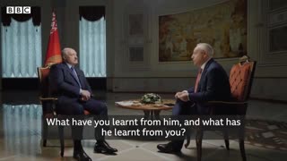 BBC Interviews Lukashenko, and it gets very interesting.