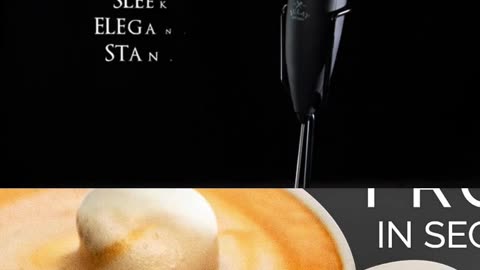 Kitchen Executive Series Milk Frother with Ultra Stand. Easy to Use and Powerful,