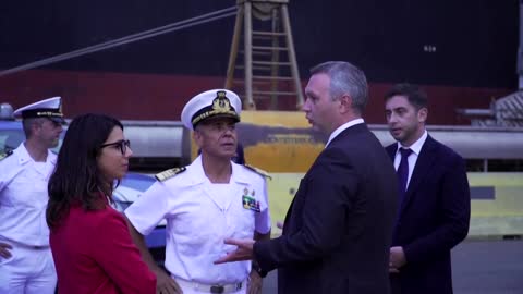 Ukrainian ambassador welcomes grain ship to Italian port