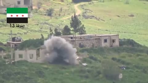 🔥 FSA 13th Division Hits Entrenched SAA Howitzer | Jisr al-Shughur | April 4, 2015 | RCF