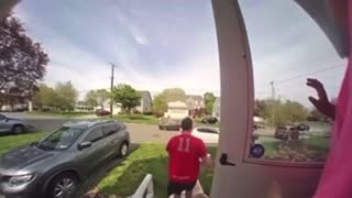 Pizza Delivery Guy Takes Action, Stops Criminal By Tripping Him