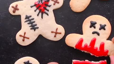 Run! Run! As fast as you can, or else you'll end up like these gingerbread men. #halloweentreats