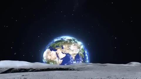Earth Look From Moon