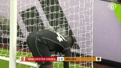 A dominating start by man united 1 -0Man united vs Wolves