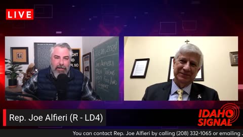 Rep. Joe Alfieri: "The reason why we created a state... was to protect our freedoms."