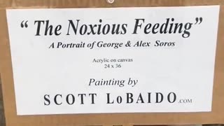 Artist Unveils Painting of George Soros and His Dweeby Son