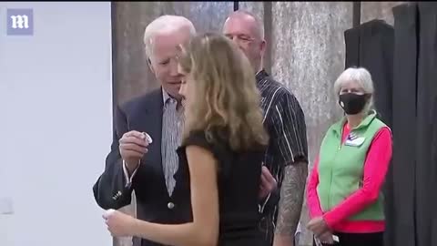 Biden after voting in midterm elections with his granddaughter in Delaware