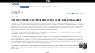FBI Takes Full Control Of El Paso Shooting – VEGAS 2.0 2019