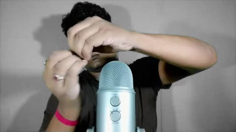 asmr hand movement mouth sounds