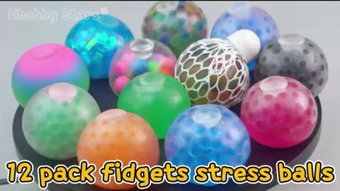 12 Pack Fidgets Stress Balls for Kids Adults