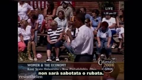 BARACK OBAMA 2008: LE MACCHINE PER IL VOTO POSSONO ESSERE HACKERATE DOBBIAMO CUSTODIRE I CARTACEI